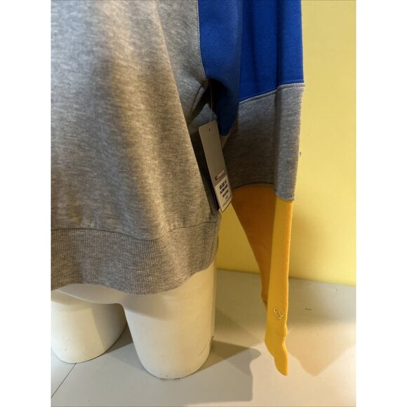 UCLA Bruins Womens Colorblock Sweatshirt With Rhinestone Logo - Size Medium - Picture 3 of 5